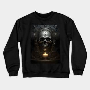 Glimmering Dread: Eerie Illumination Crewneck Sweatshirt